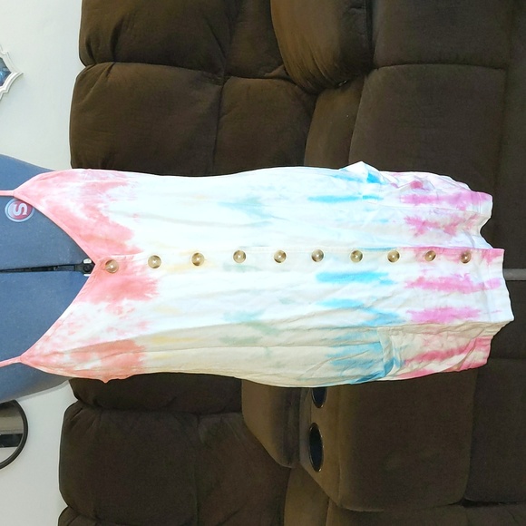 Rip curl rainbow tie-dye dress - Picture 2 of 7